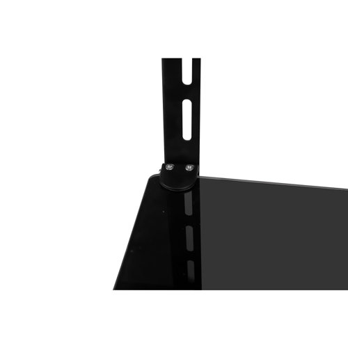 MountIt! TV Wall Mount Shelf for Cable Box AV 2 Shelves Tempered